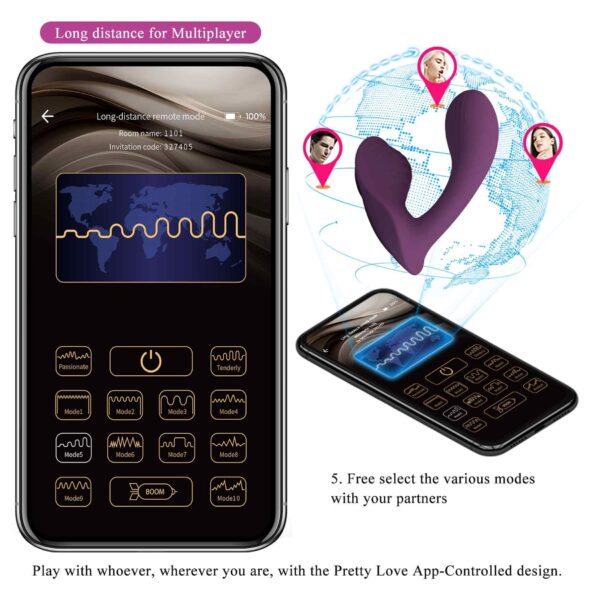 FRANZ, 10 vibration functions Mobile APP remote control - obrazek 20