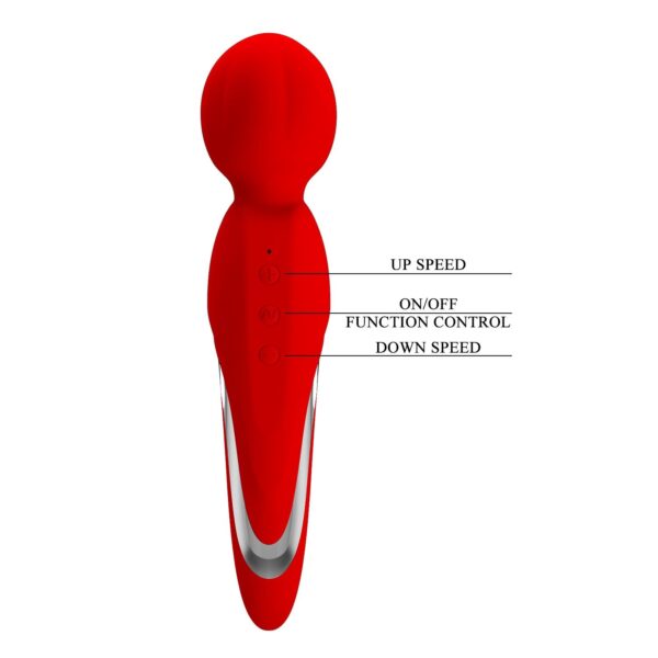 PRETTY LOVE   Walter, 5 levels of speed control 7 vibration functions, Silicone ABS, USB rechargeable - obrazek 3