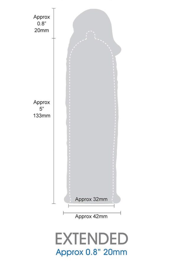 LENGTH EXTENDER SLEEVE 6INCH BLACK - obrazek 3