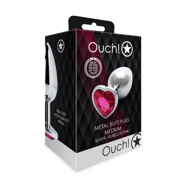 Heart Gem Butt Plug   Medium - obrazek 3
