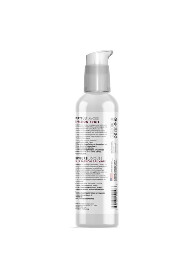4 In 1 Lubricant with Wild Passion Fruit Flavor   4 fl oz / 118 ml - obrazek 3