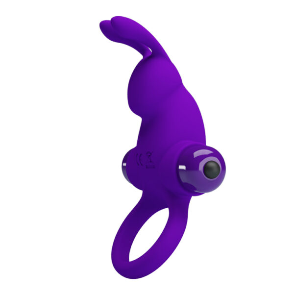 PRETTY LOVE   VIBRANT PENIS RING I Purple - obrazek 3