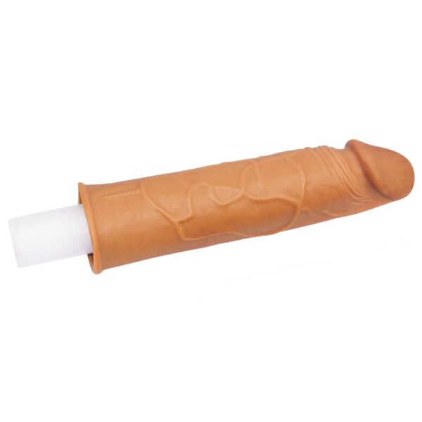 Add 1 Pleasure X Tender Penis Sleeve Brown - obrazek 3