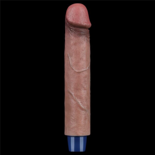9 REAL SOFTEE Rechargeable Silicone Vibrating Dildo - obrazek 3
