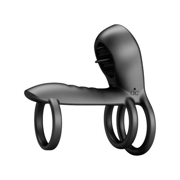 PRETTY LOVE   VIBRATING PENIS SLING Jammy, 12 vibration functions 12 licking settings Memory function - obrazek 3