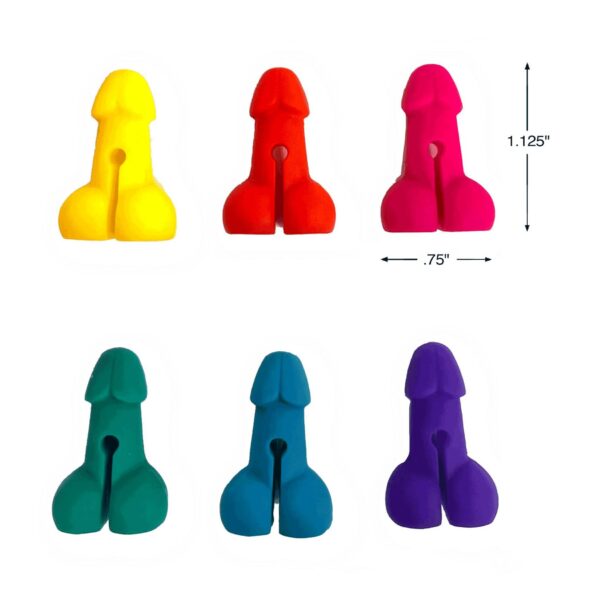 Super Fun Penis   Cocktail Markers   Set of 6 - obrazek 3