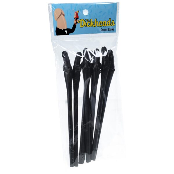 Groom Straws   Black - obrazek 3