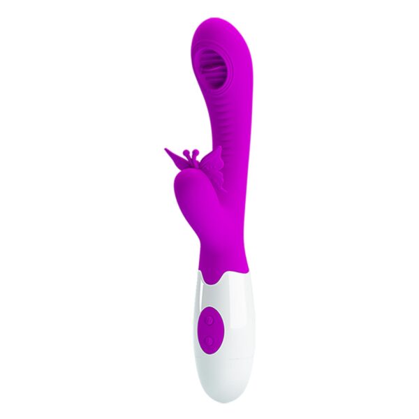 PRETTY LOVE   Moth, 12 vibration functions 3 licking settings - obrazek 3