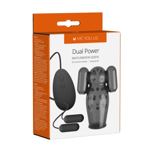 Me You Us Dual Power Masturbation Sleeve - obrazek 3