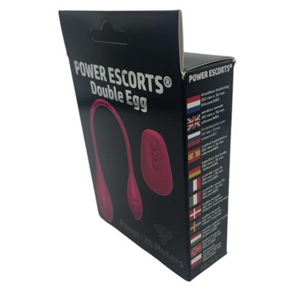 Power Escorts   Double Egg   Remote Controlled Vibrator   Pink - obrazek 3