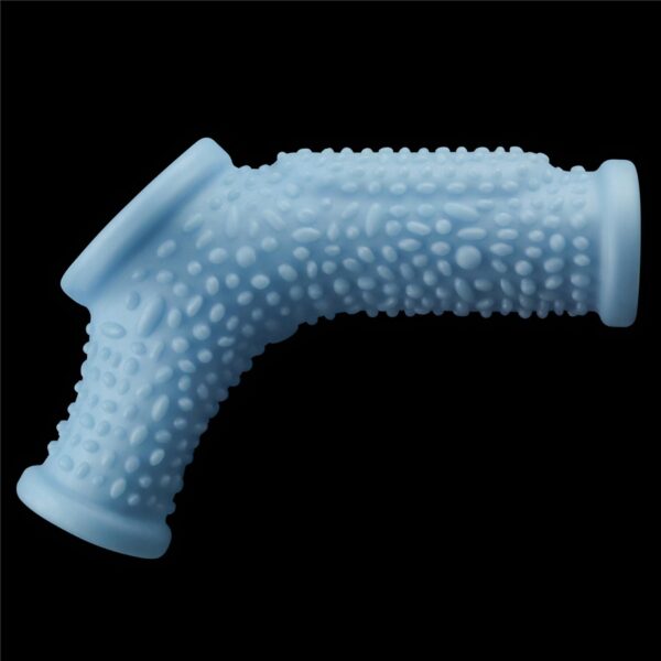 Vibrating Drip Knights Ring with Scrotum Sleeve - obrazek 3