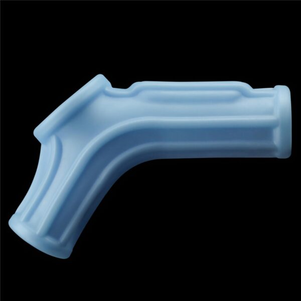 Vibrating Ridge Knights Ring with Scrotum Sleeve - obrazek 3