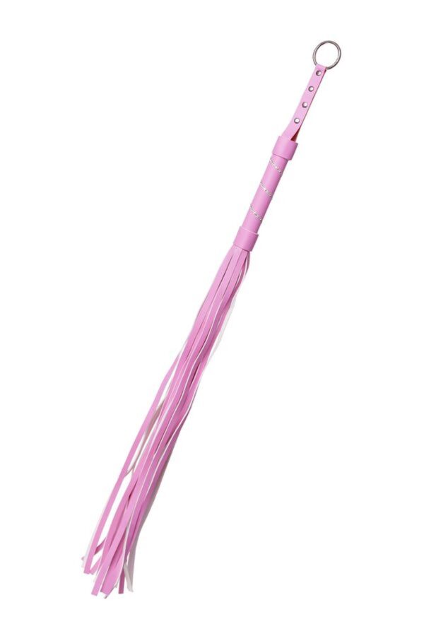 Anonymo flogger, PU leather, pink, 64 cm - obrazek 3