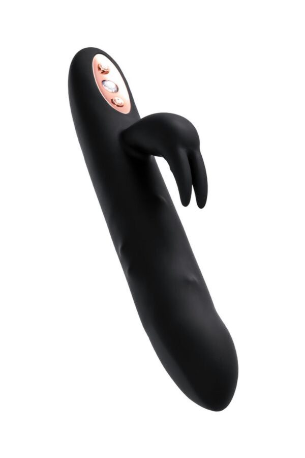 Unrealistic WANAME D SPLASH HAIL vibrator, silicone, black, 23.8 cm - obrazek 3