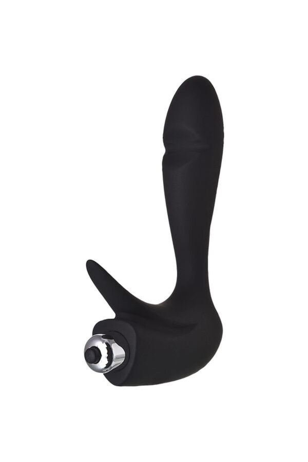 EROTIST First prostate stimulator, silicone, black, 14.4 cm - obrazek 3