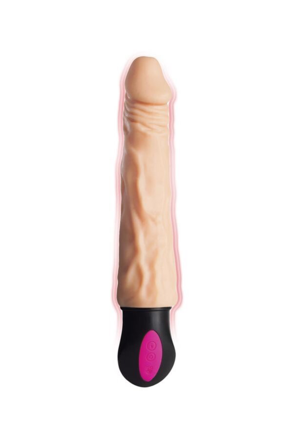 A TOYS  Realistic Vibrator with heating, TPE, 12 Modes, bendable, recharble - obrazek 3