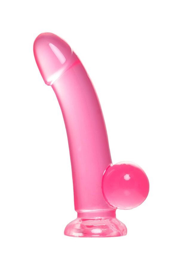 Realistic dildo A Toys by TOYFA Fush, TPE, pink, 18 cm - obrazek 3