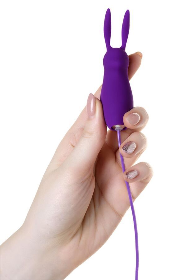 A TOYS, Vibro egg Bunny, with control panel, silicone, violet - obrazek 3