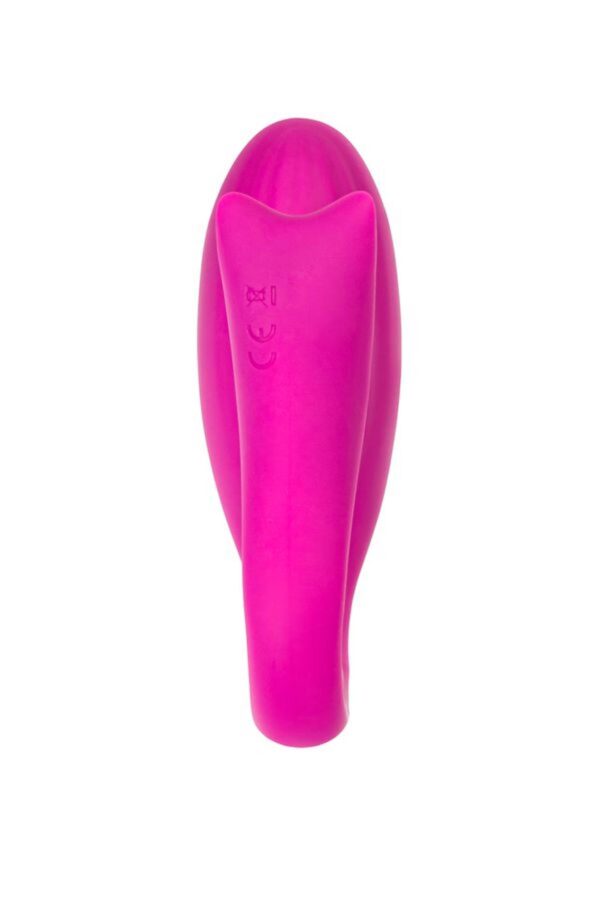 A TOYS Vibrator for couples Dolphy, silicone, pink, 9.6 cm - obrazek 3