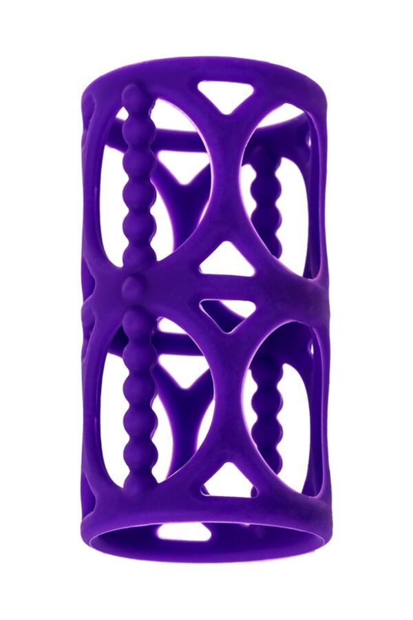 A TOYS, Penis Sleeve, Silicone, Purple, 7.5 cm - obrazek 3