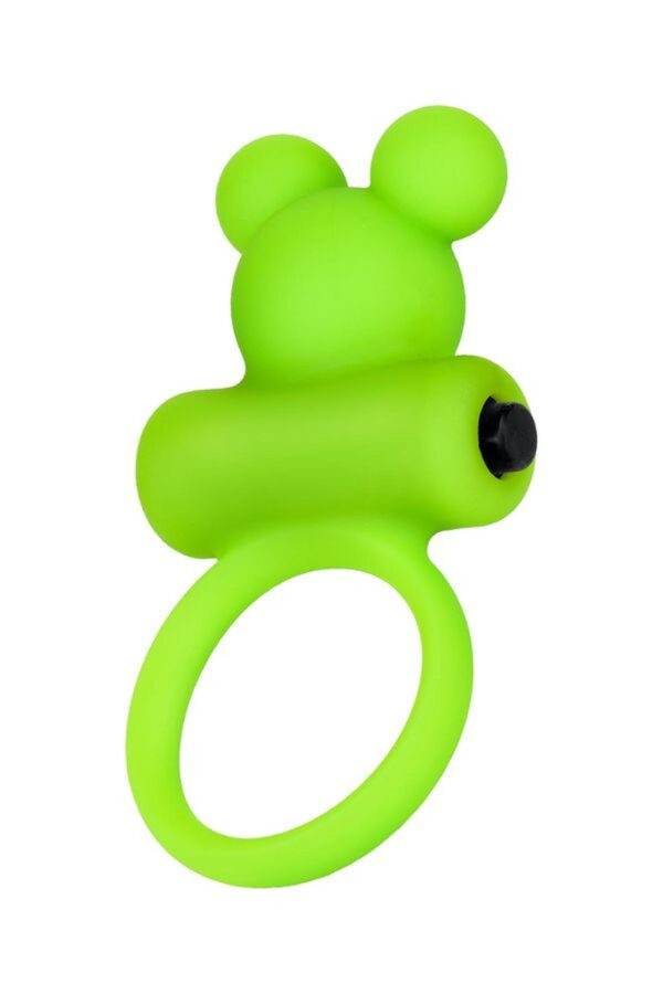 Cock ring A Toys with vibro bullet; green - obrazek 3