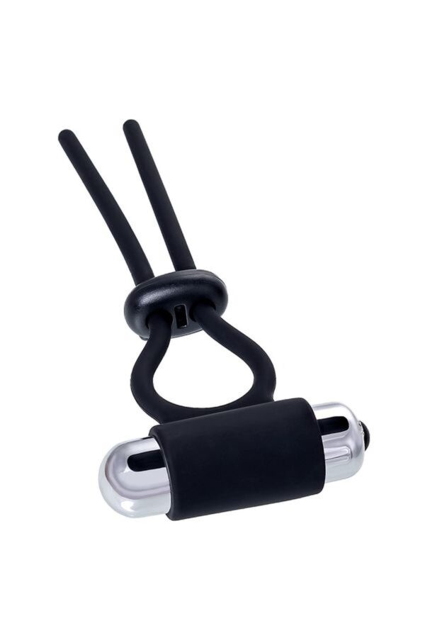 A Toys Erection enhancing lasso Jat , black, silicone, 14cm - obrazek 3