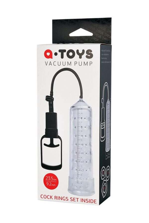 A TOYS, Penis Pump, PVC, Transparent, 23.5 cm - obrazek 3