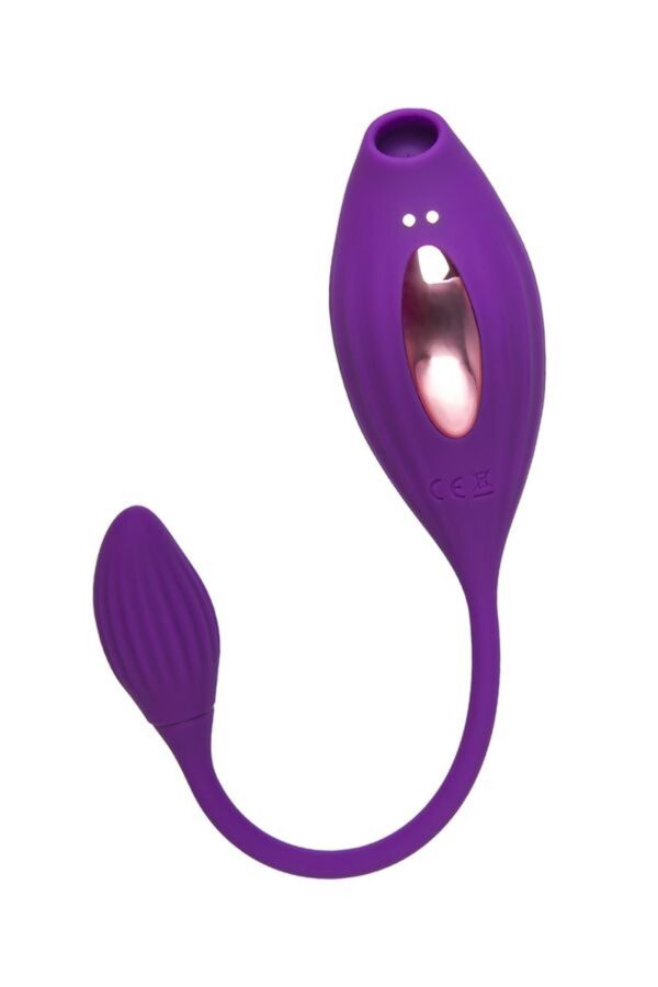 JOS Vacuum clitoris stimulator Ginny, silicone, purple, 31 cm - obrazek 3