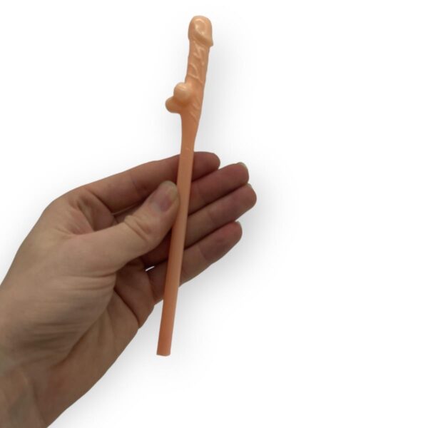 Kinky Pleasure   Penis Drinking Straws 10 pcs - obrazek 4