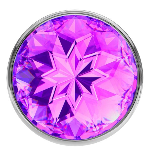 Enlarged Anal Plug Diamond Purple Sparkle XL - obrazek 4