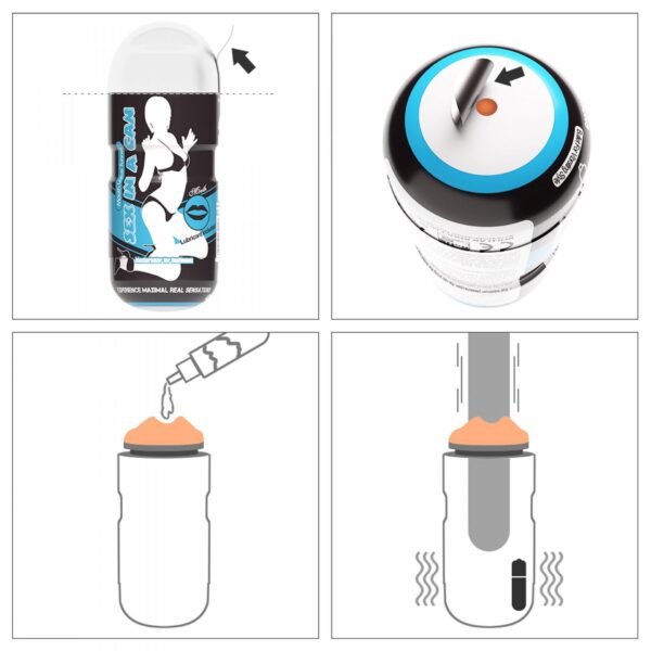 Sex In A Can Mouth Stamina Tunnel   Vibrating - obrazek 4
