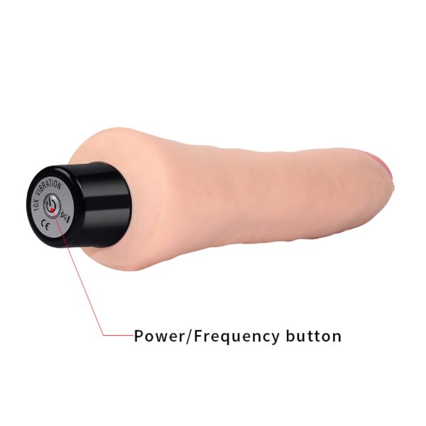 9 REAL SOFTEE Vibrating Dildo - obrazek 4