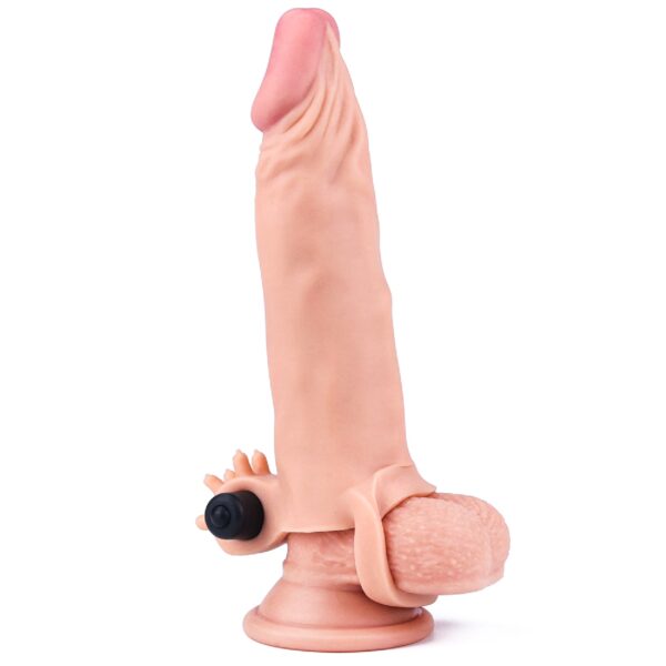 Add 2 Pleasure X Tender Vibrating Penis Sleeve Flesh - obrazek 4