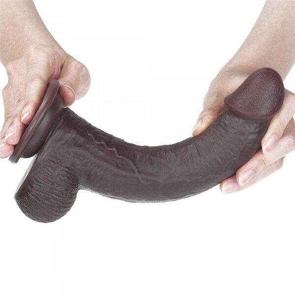 9 Sliding Skin Dual Layer Dong   Black - obrazek 4
