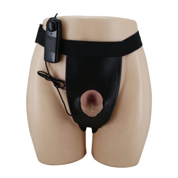 PRETTY LOVE   HARNESS BRIEFS  Draven Strap On 6,8 Dildo vibration - obrazek 4