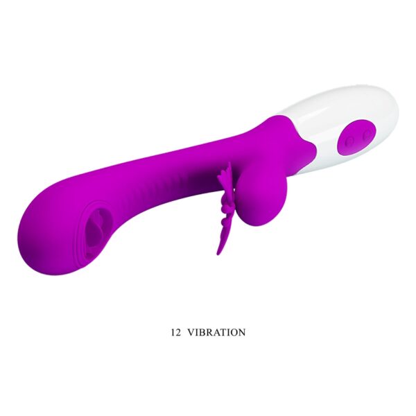 PRETTY LOVE   Moth, 12 vibration functions 3 licking settings - obrazek 4