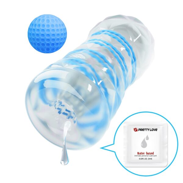 PRETTY LOVE   Transparent masturbator,TPR - obrazek 4