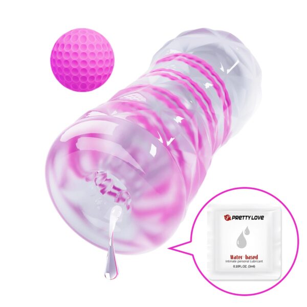 PRETTY LOVE   Transparent masturbator,TPR - obrazek 4