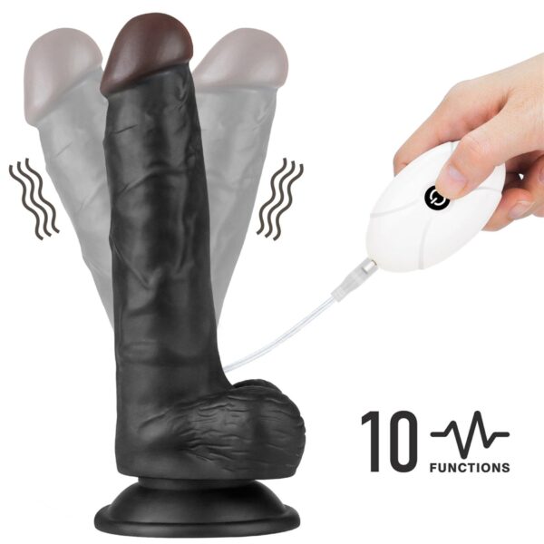 Vibrating Easy Strapon Set 7.5 Black - obrazek 4