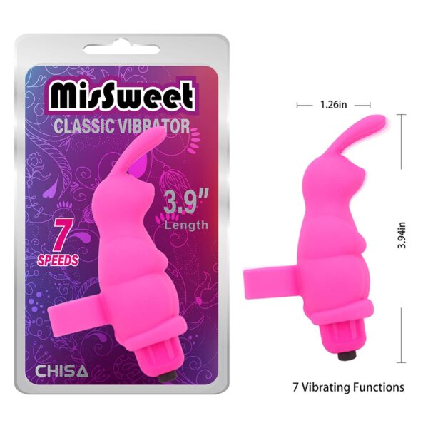 Sweetie Rabbit finger vibrator pink - obrazek 4