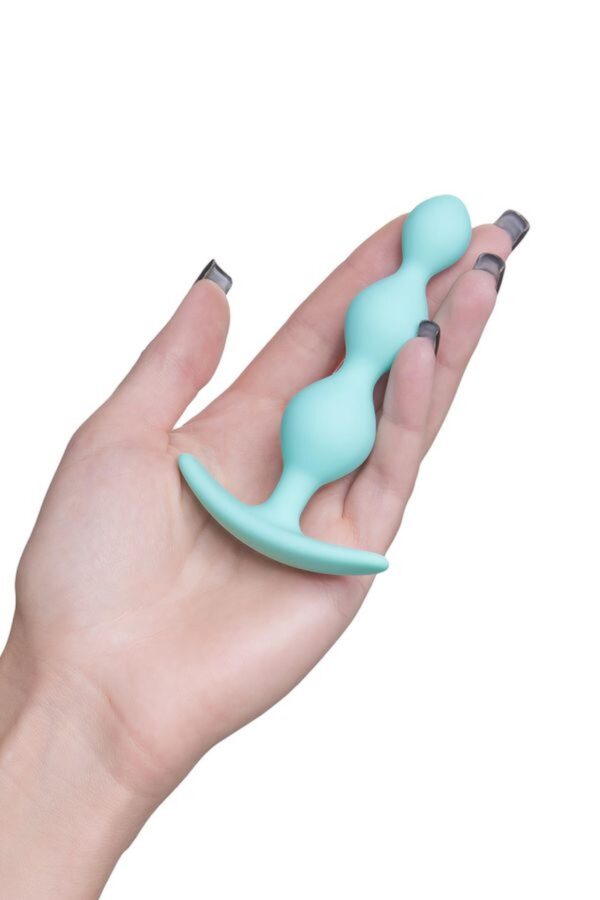 ToDo by Toyfa Anal plug Triple, silicone, mint, 10.5 cm, O 2.4 cm - obrazek 4