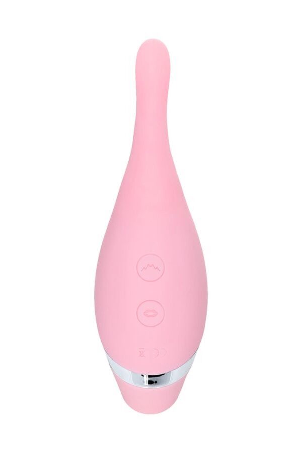 Multifunctional erogenous zone stimulator Flovetta by Toyfa DAHLIA, silicone, pink, 14 cm - obrazek 4