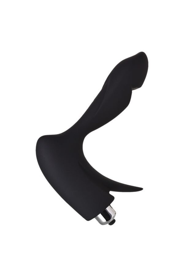 EROTIST First prostate stimulator, silicone, black, 14.4 cm - obrazek 4