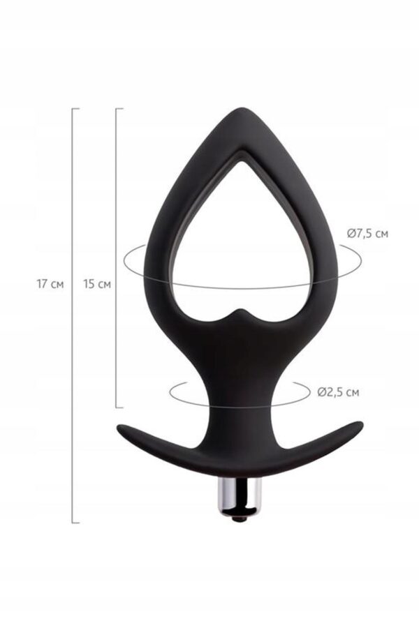 TOYFA POPO Pleasure Anal Plug Cordis L Vibro Black - obrazek 4