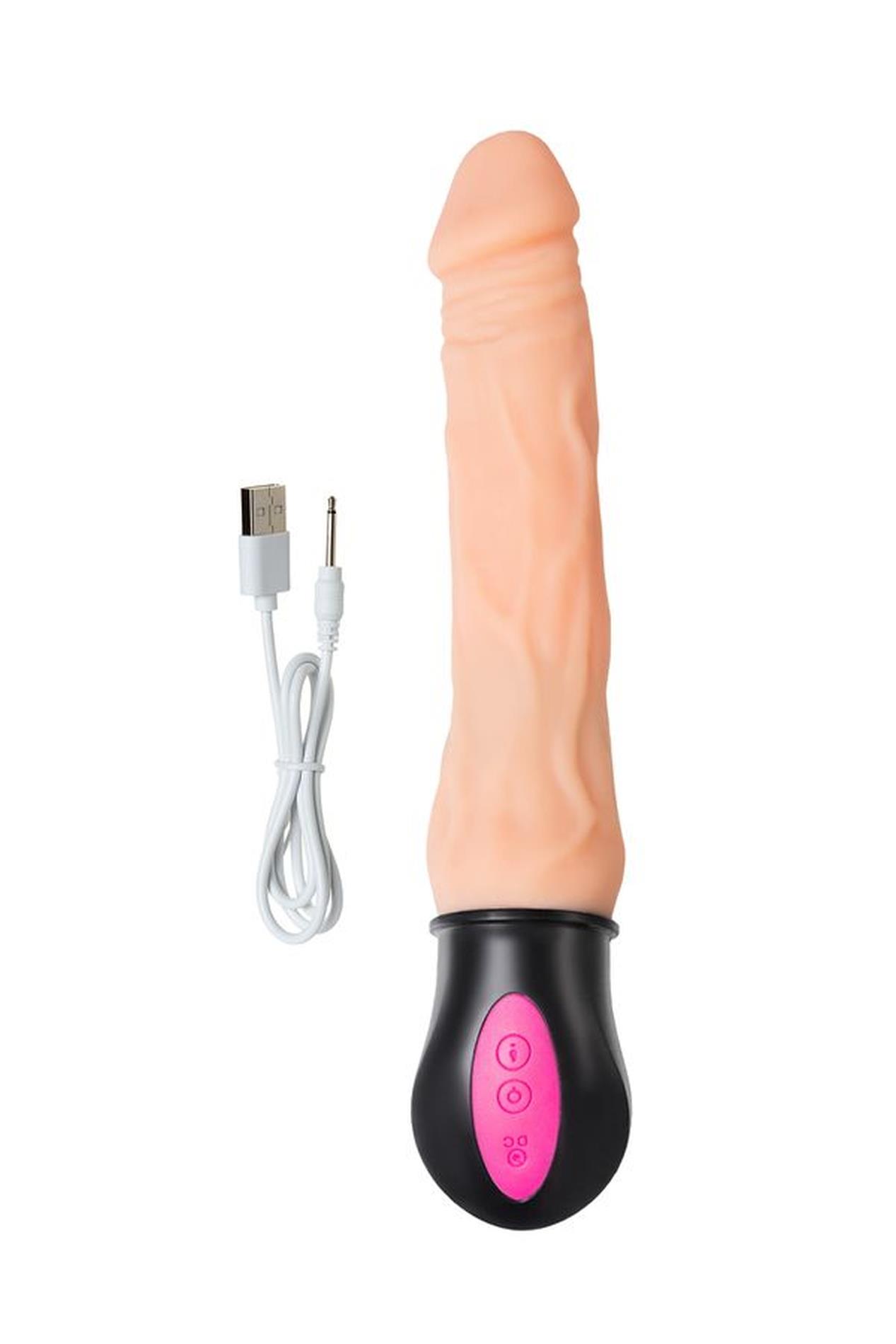 A TOYS Vibrator with heating TPE 12 speeds bendable rechargble