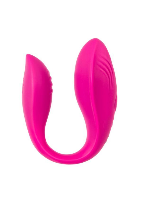 A TOYS Vibrator for couples Cobrum, silicone, pink, 9.6 cm - obrazek 4