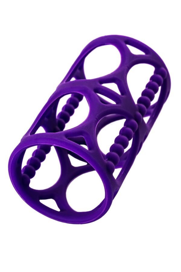 A TOYS, Penis Sleeve, Silicone, Purple, 7.5 cm - obrazek 4