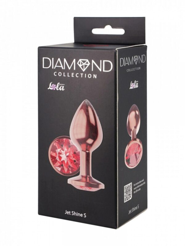 Plug Butt Plug Diamond Ruby Shine S Rose Gold - obrazek 4