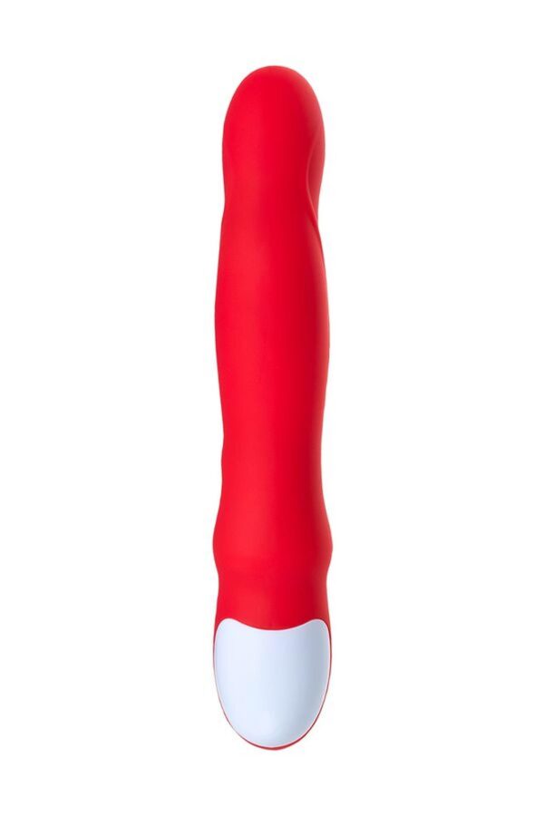 JOS Redli vibrator with moving head, silicone, red, 21 cm - obrazek 4