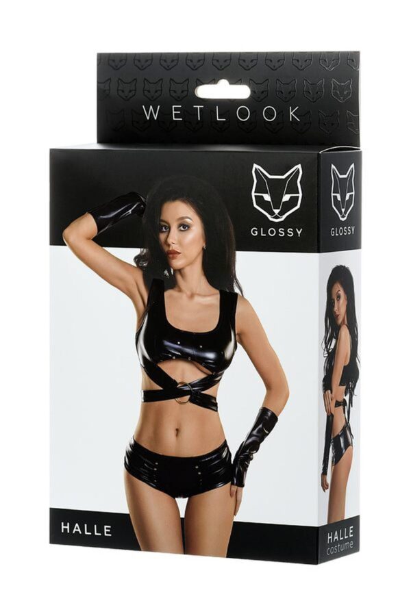 Glossy Sexy set of 3 HALLE   black L - obrazek 4